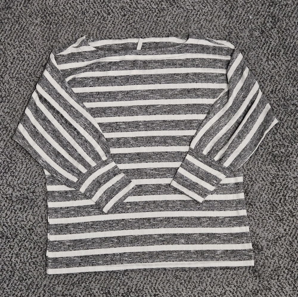 NWT: Womens Shimmer Stripe Sweater - Size Large
